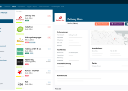 Bild von Leadinfo Arbeitsoberfläche